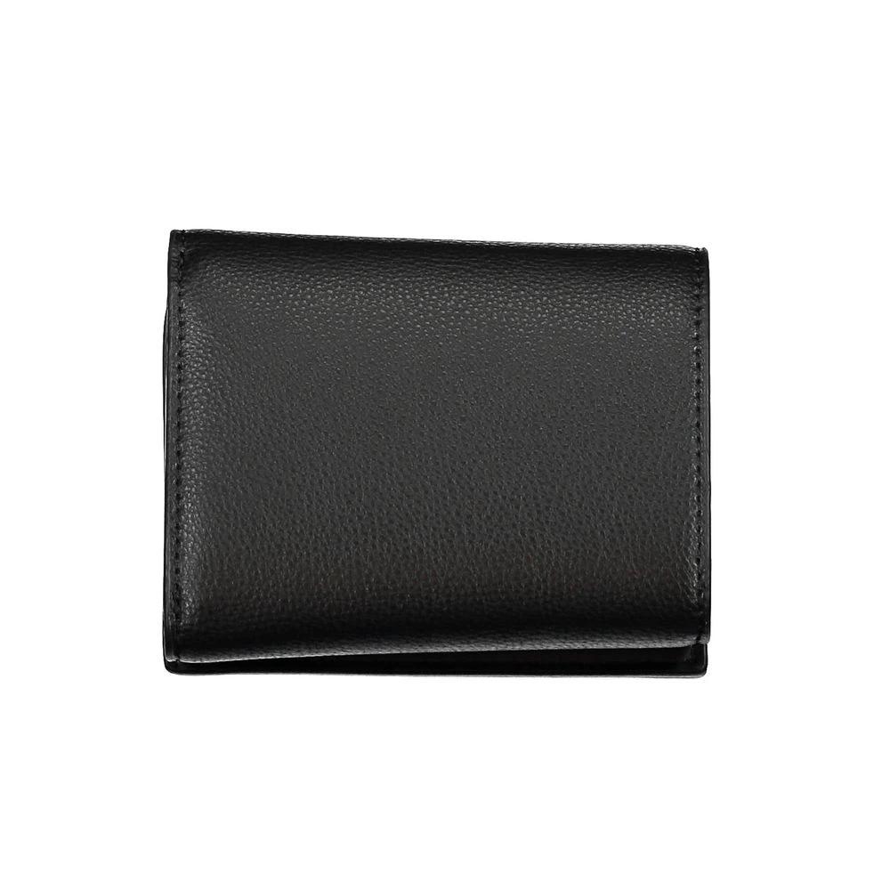 Portefeuille Tommy Hilfiger pour femme en polyuréthane noir