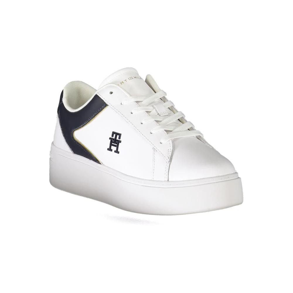 Tommy Hilfiger Bianco Polyurethane Women Sneaker Tommy Hilfiger
