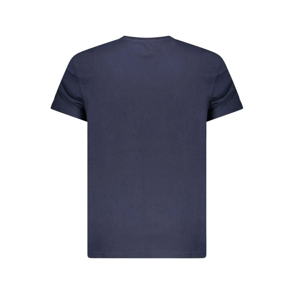 Tommy Hilfiger Blue Cotton Men T-Shirt Tommy Hilfiger