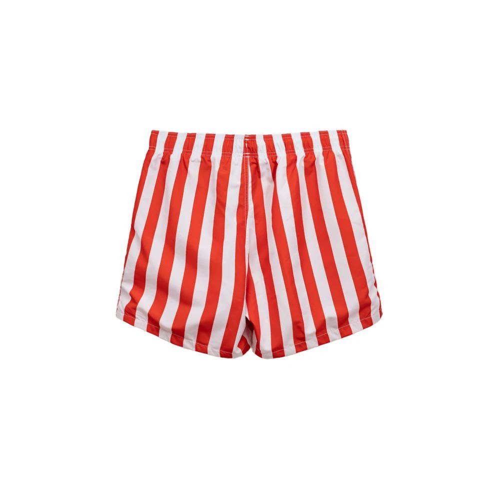 Emporio Armani Red Polyester Swim Shorts by Emporio Armani