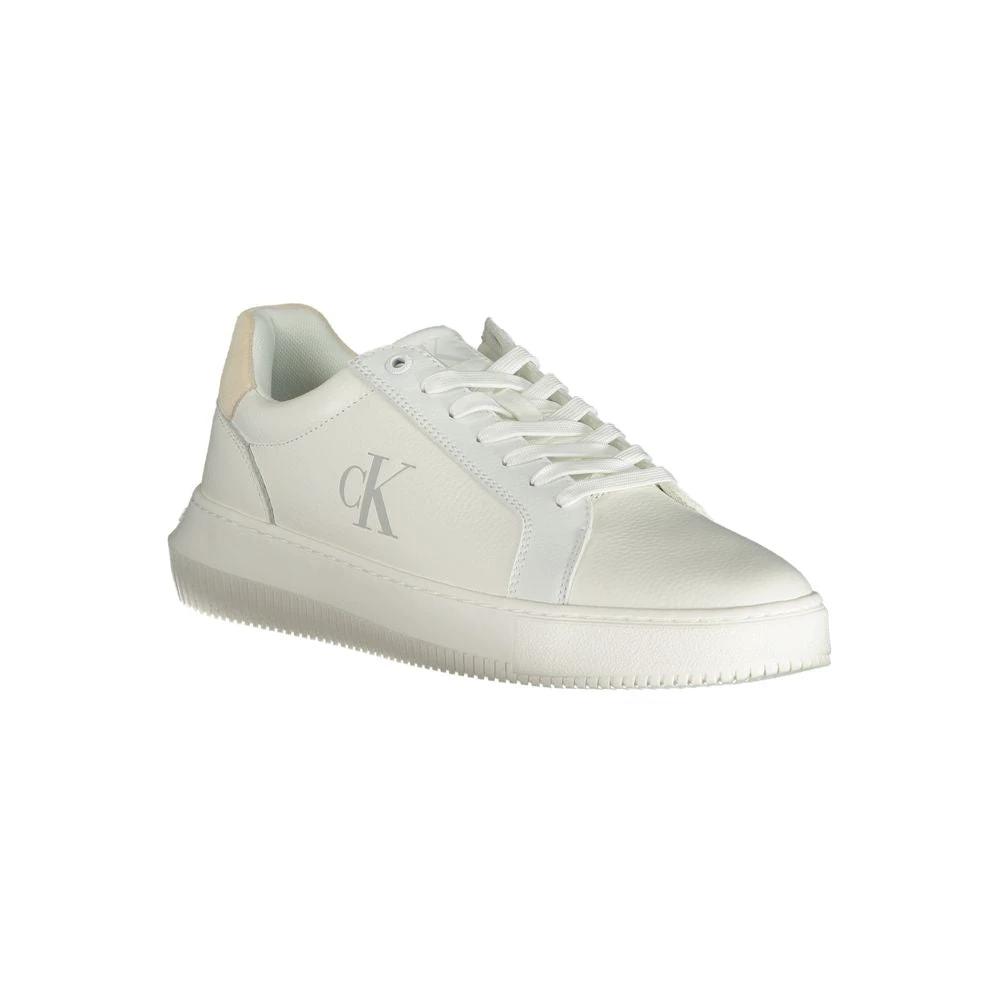 Calvin Klein White Polyurethane Men's Sneaker Calvin Klein
