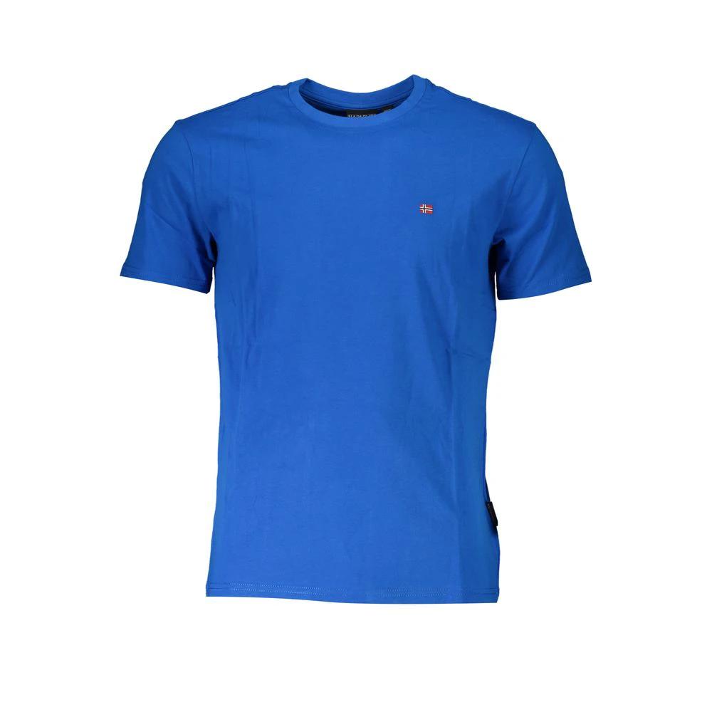 Napapijri Blu Coton Homme T-Shirt