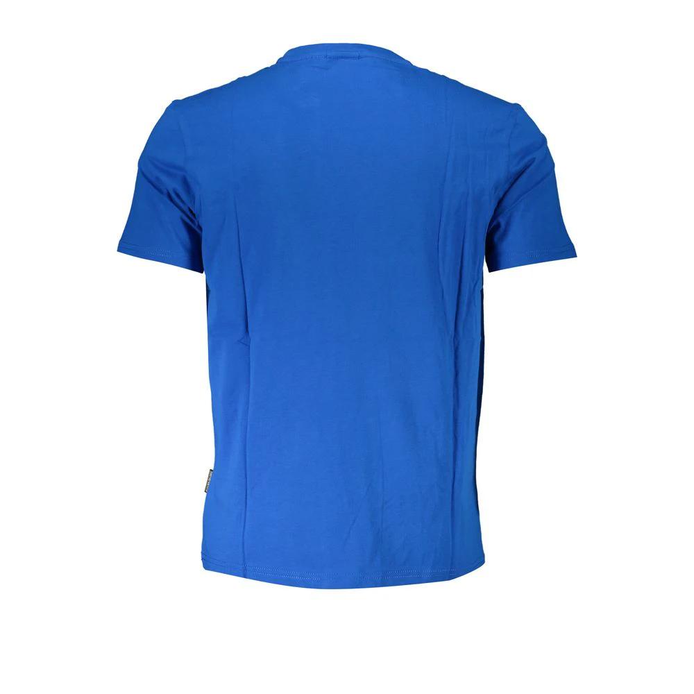 Napapijri Blu Coton Homme T-Shirt