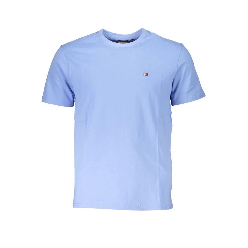 Napapijri Blu Coton Homme T-Shirt