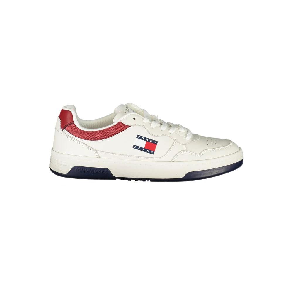 Tommy Hilfiger Bianco Polyurethane Men's Sneaker Tommy Hilfiger