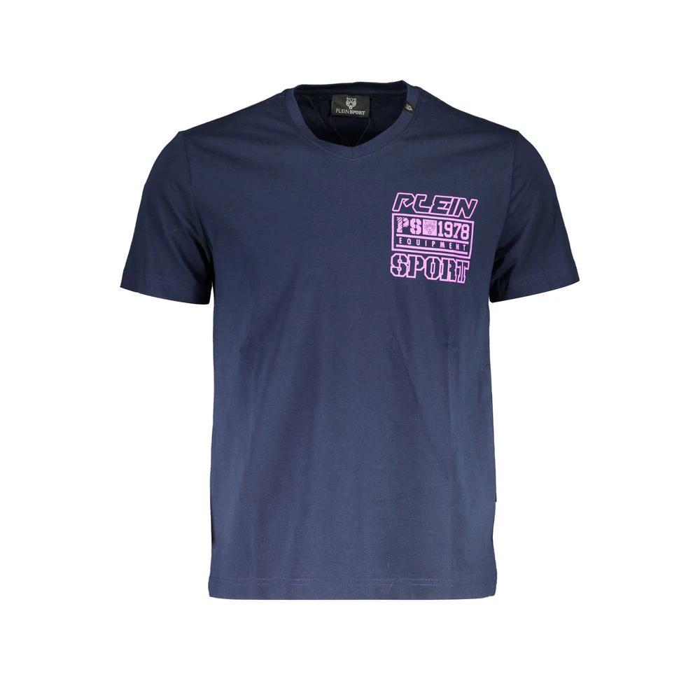 Plein Sport Blue Cotton Men's T-Shirt