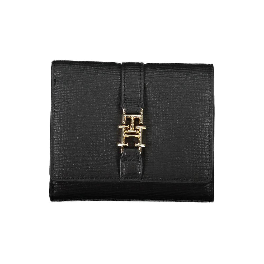 Portefeuille femme Tommy Hilfiger Nero en polyuréthane