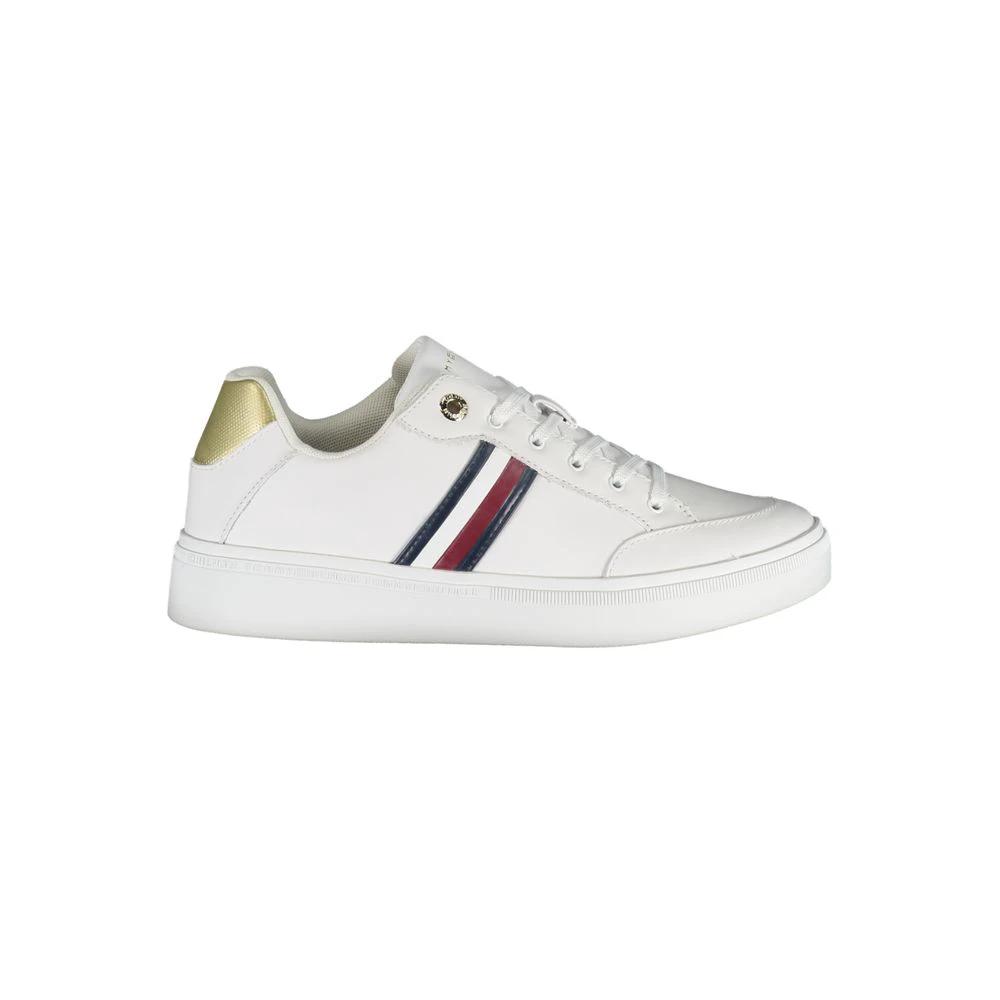 Baskets Tommy Hilfiger blanches en polyuréthane pour femmes