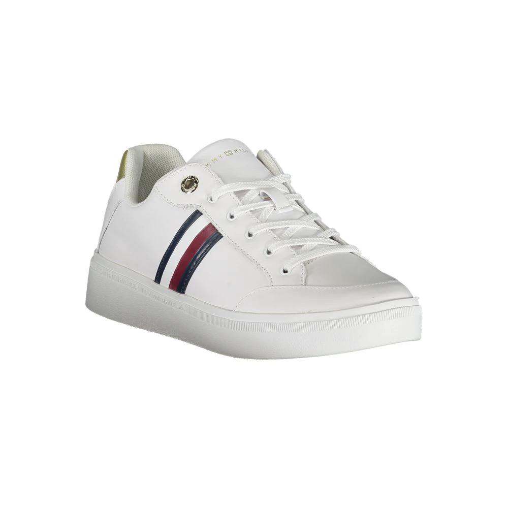Tommy Hilfiger White Polyurethane Women Sneaker Tommy Hilfiger