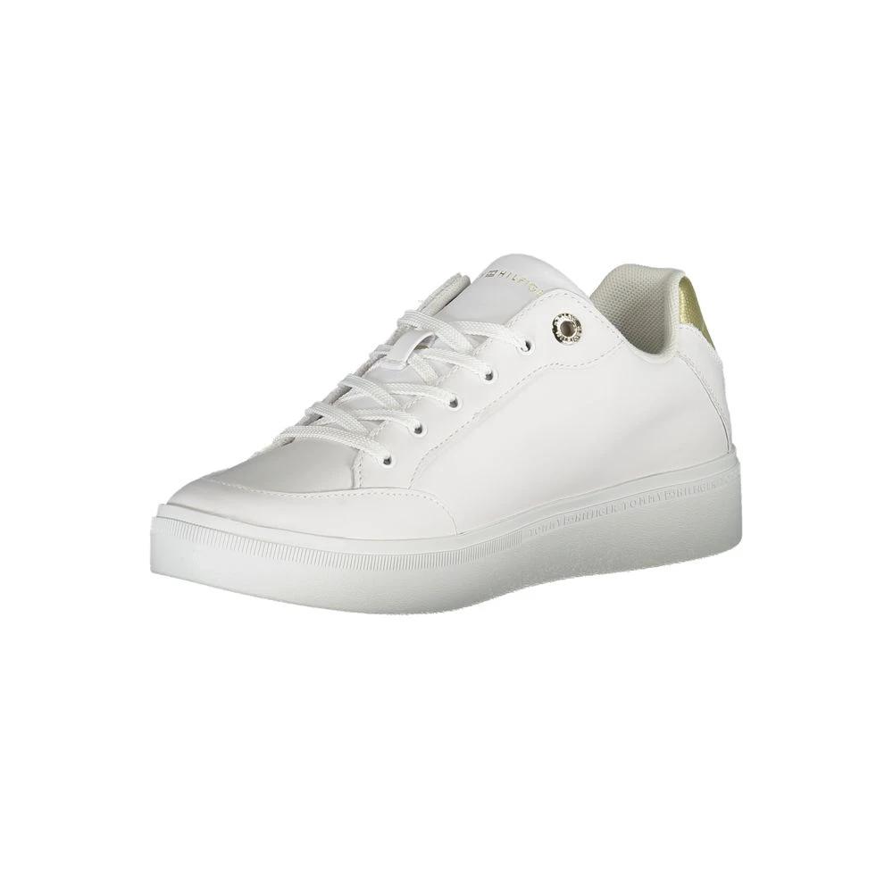 Tommy Hilfiger White Polyurethane Women Sneaker Tommy Hilfiger