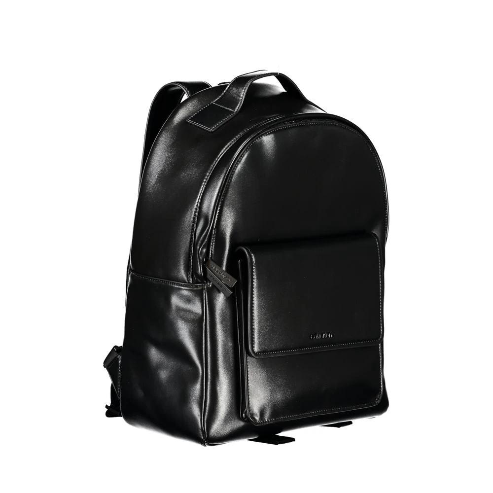 Calvin Klein Elegant Black Urban Backpack with Laptop Compartment Calvin Klein