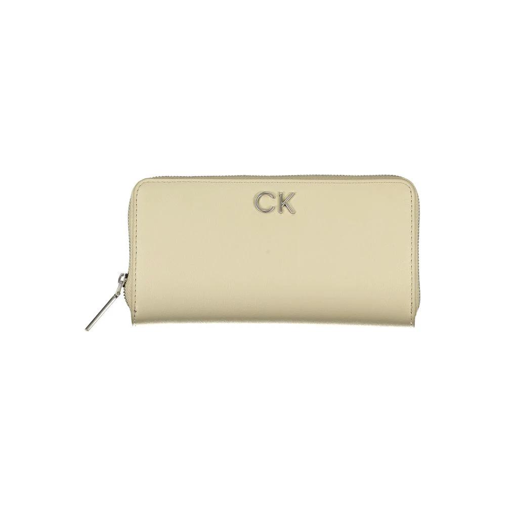 Calvin Klein Beige Polyurethane Women Wallet Calvin Klein