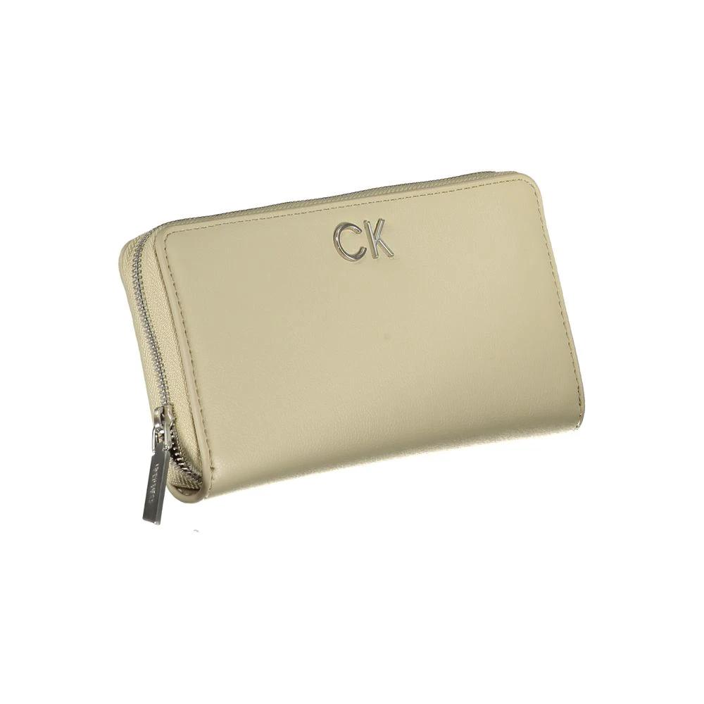 Calvin Klein Beige Polyurethane Women Wallet Calvin Klein