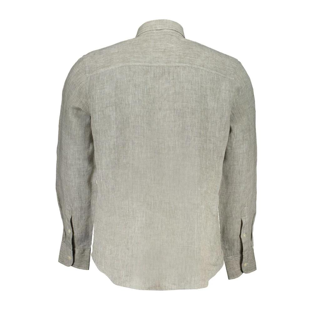 North Sails "Grigio Linen Men's Shirt with Italian Collar"