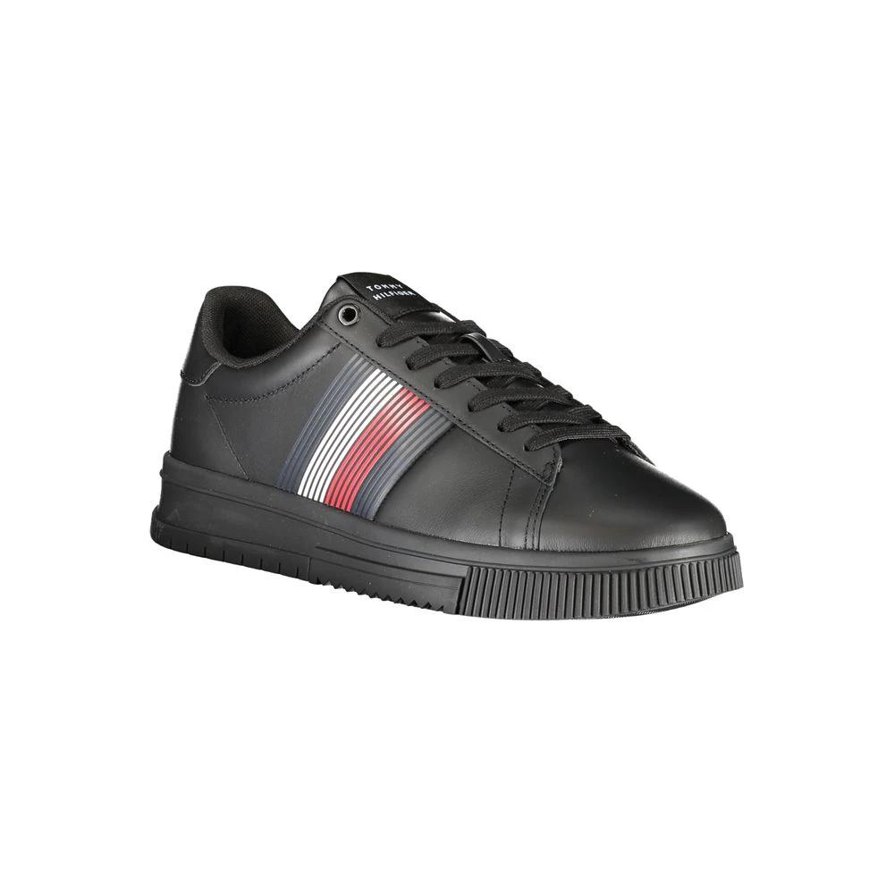 Baskets Tommy Hilfiger noires en polyuréthane pour homme
