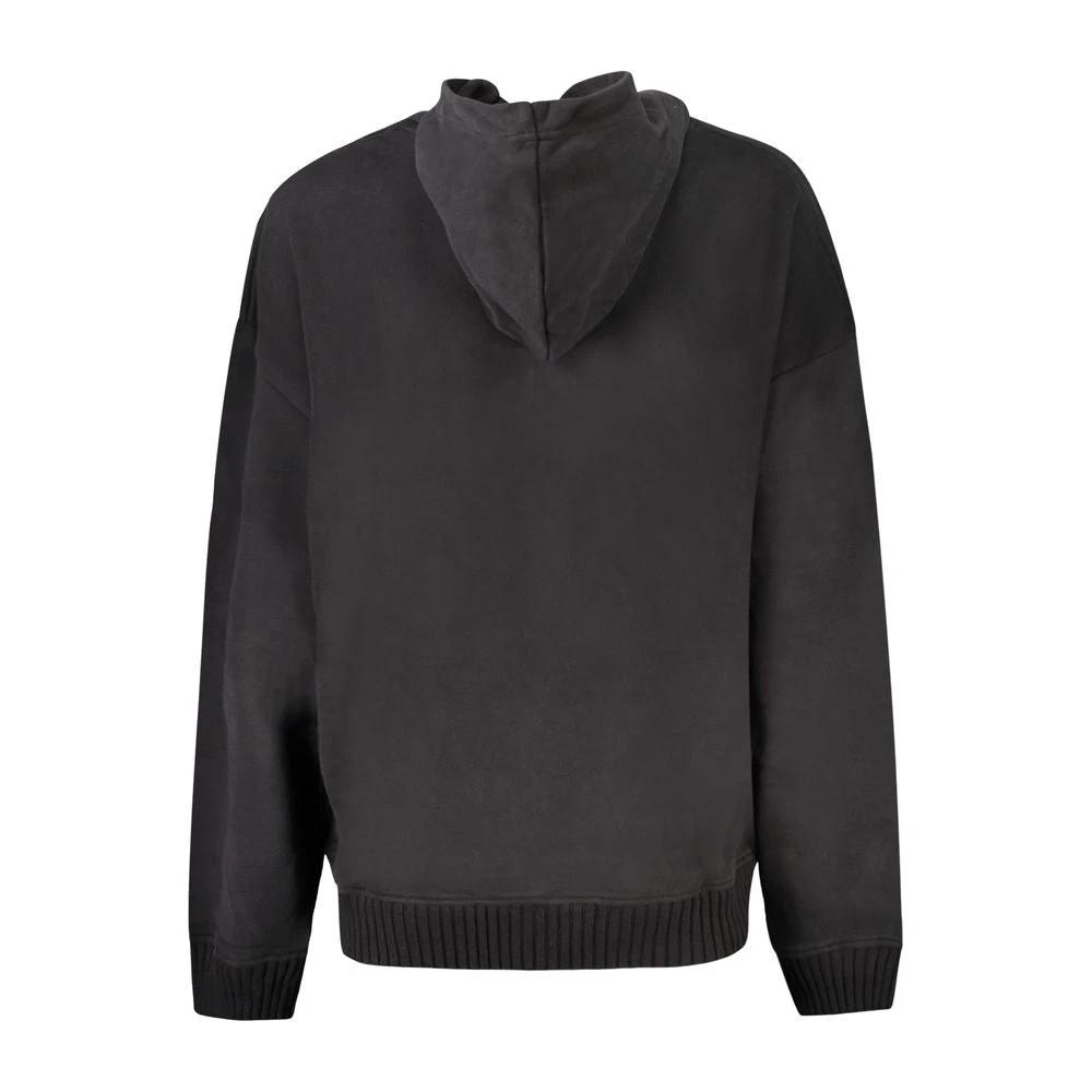 Sweat-shirt noir en coton Calvin Klein pour femme