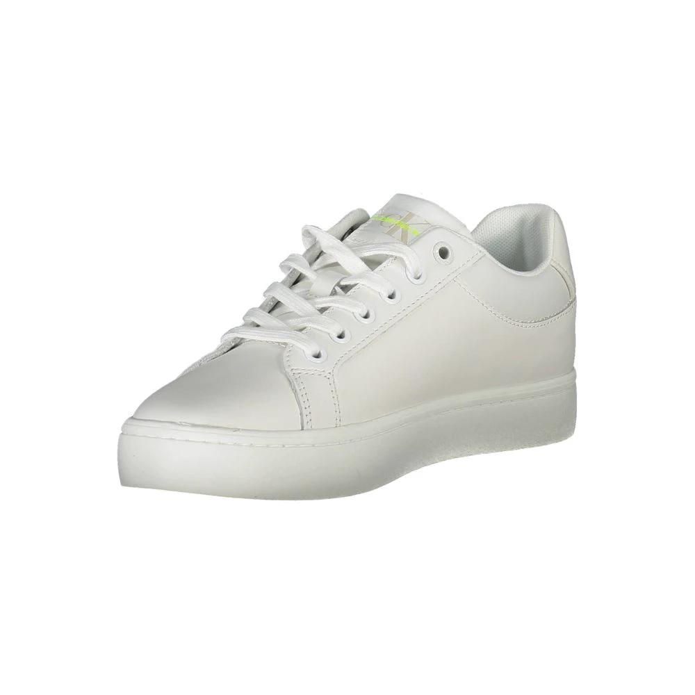 Calvin Klein Bianco Leather Women Sneaker Calvin Klein