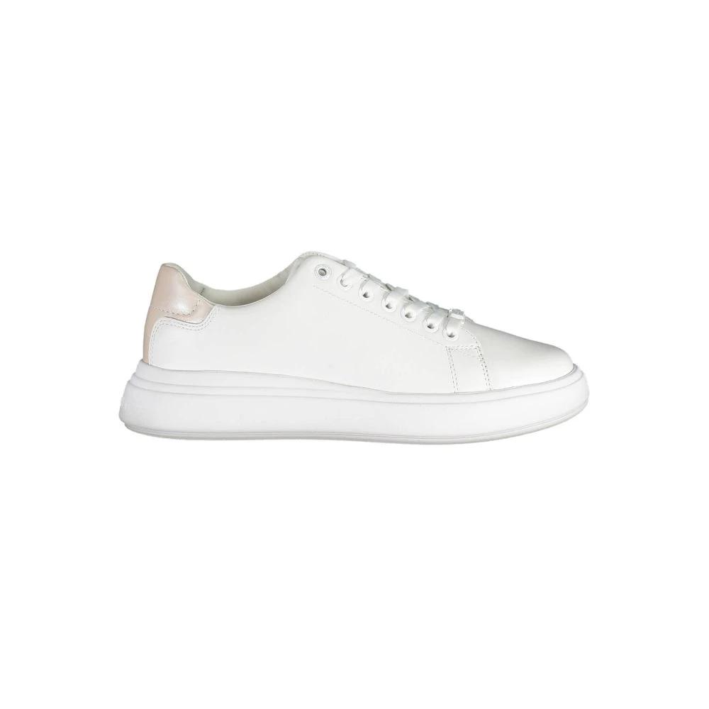 Calvin Klein Bianco Pelle Donna Sneaker Calvin Klein