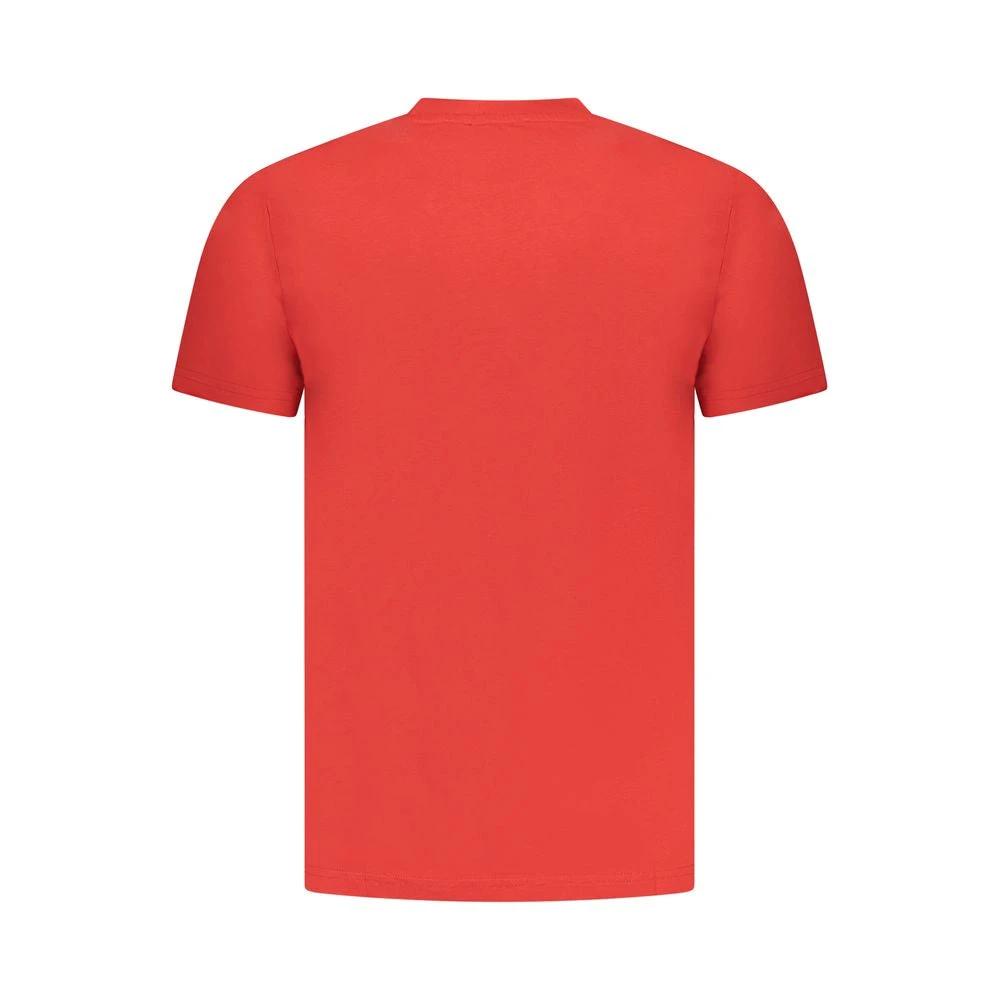 T-shirt homme Cavalli Class Rosso en coton