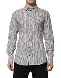 Dolce & Gabbana White Floral Print Casual Long Sleeves Shirt by Dolce & Gabbana