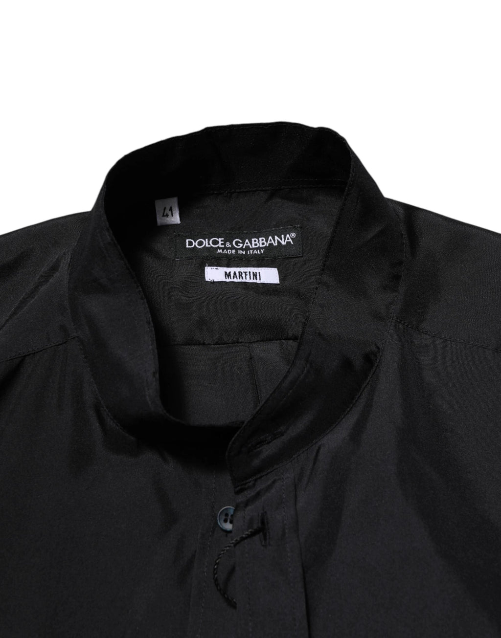 Dolce & Gabbana Dark Blue Silk MARTINI Men Formal Dress Shirt by Dolce & Gabbana
