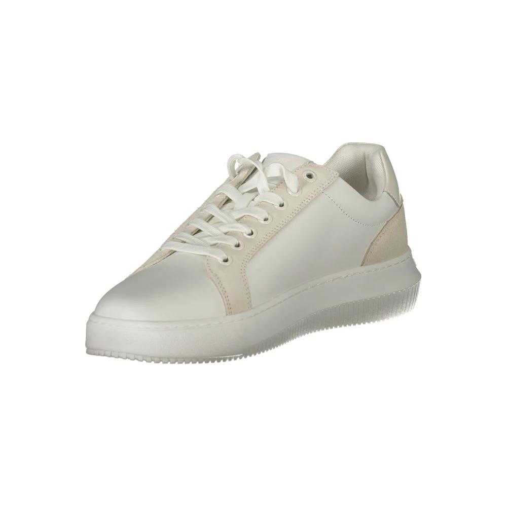 Baskets Calvin Klein blanches en polyuréthane pour homme