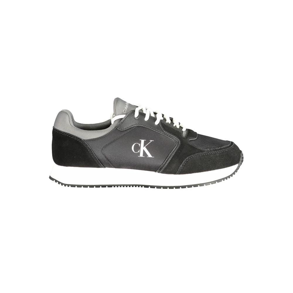 Calvin Klein Black Polyurethane Men Sneaker Calvin Klein
