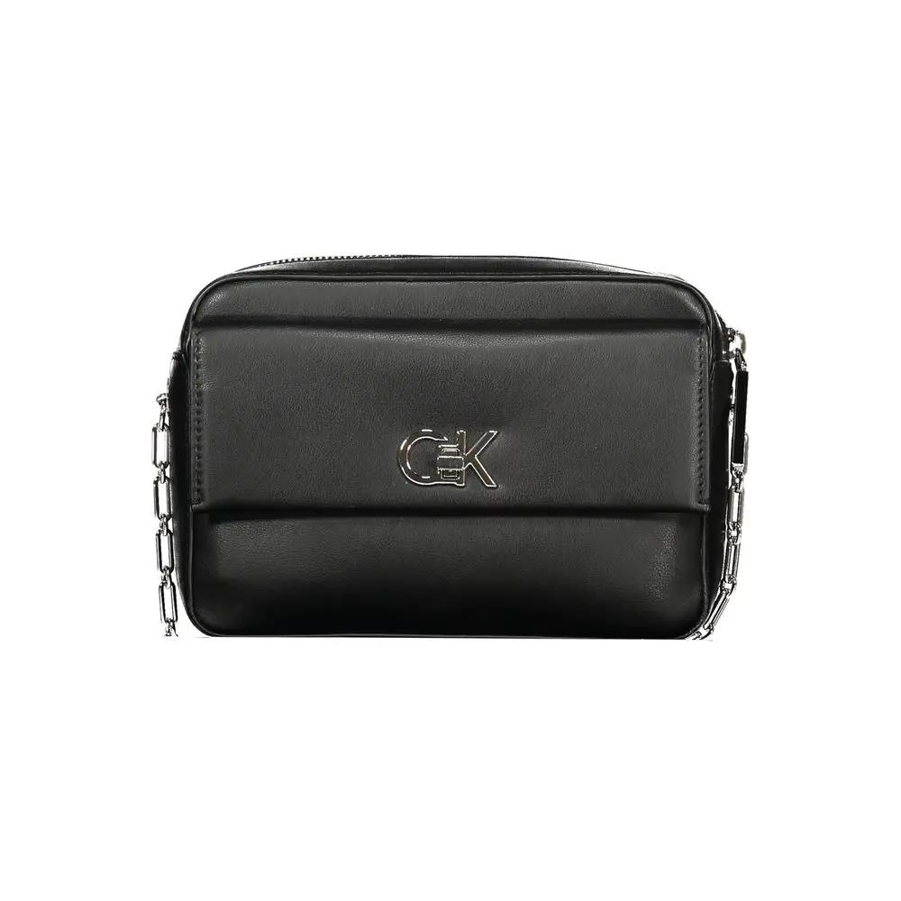 Sac bandoulière Calvin Klein noir en polyester pour femme