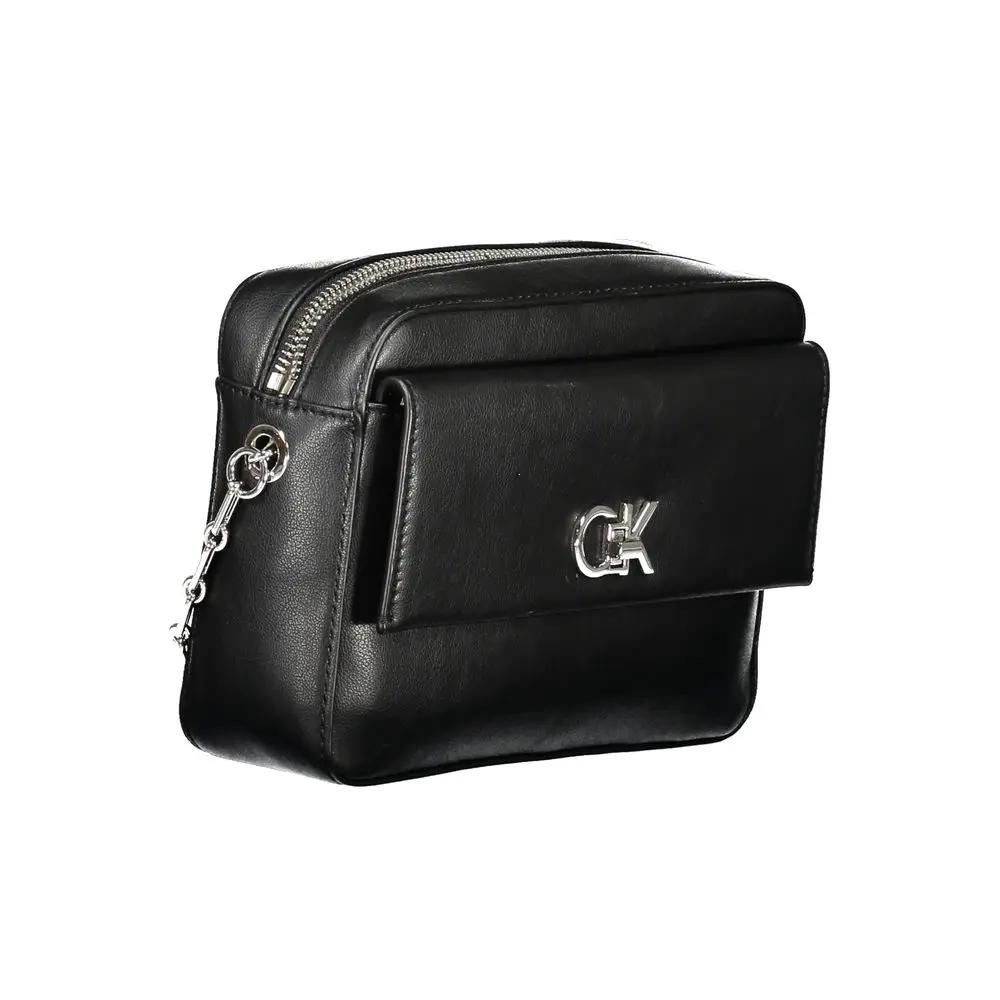 Calvin Klein Black Polyester Women Shoulder Bag