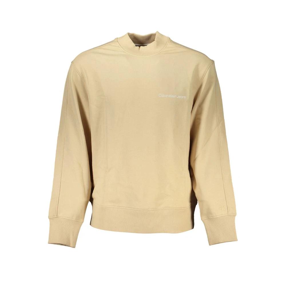 Calvin Klein Beige Cotton Men's Sweatshirt Calvin Klein