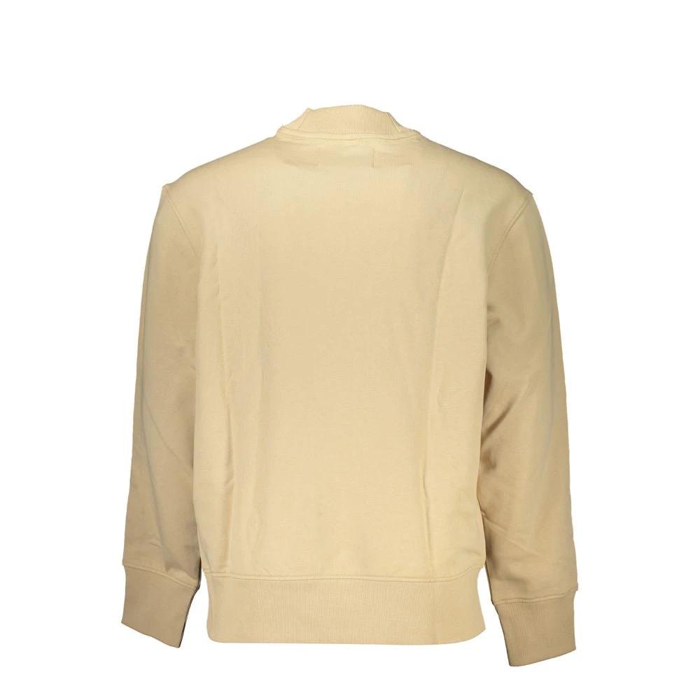 Calvin Klein Beige Cotton Men's Sweatshirt Calvin Klein
