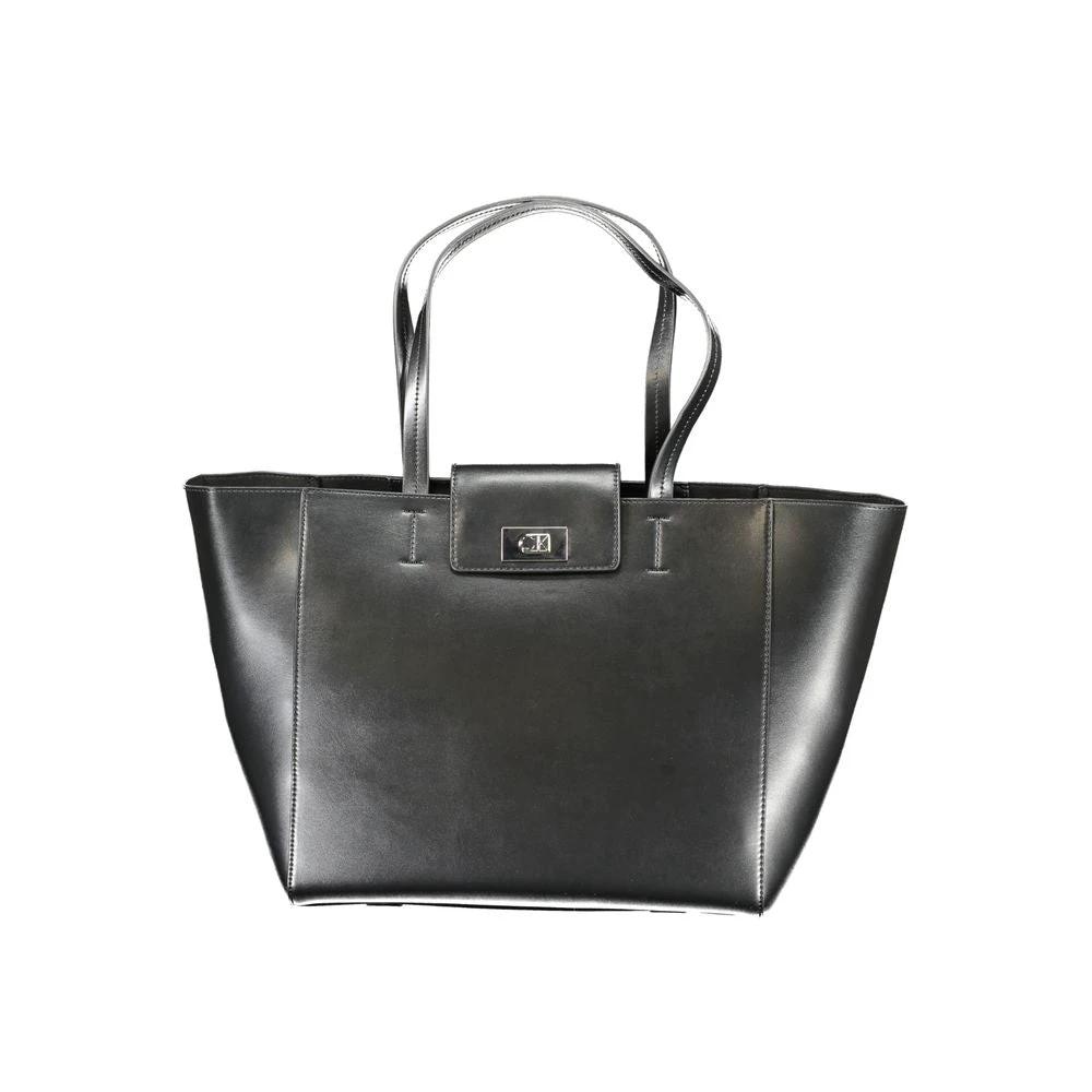 Sac à main Calvin Klein noir en polyester recyclé pour femme