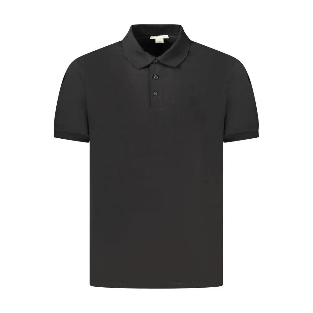 Polo homme Calvin Klein en coton noir