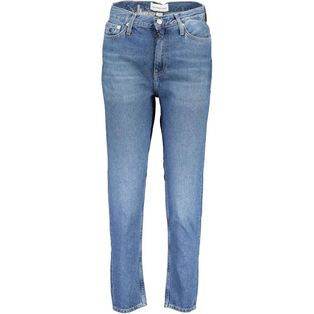 Jean Calvin Klein Blu en coton pour femme