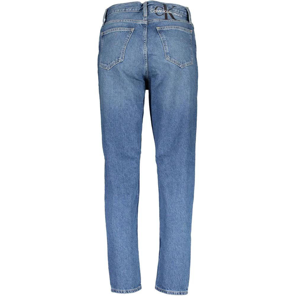 Jean Calvin Klein Blu en coton pour femme