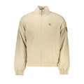 Calvin Klein Beige Polyamide Men Jacket Calvin Klein