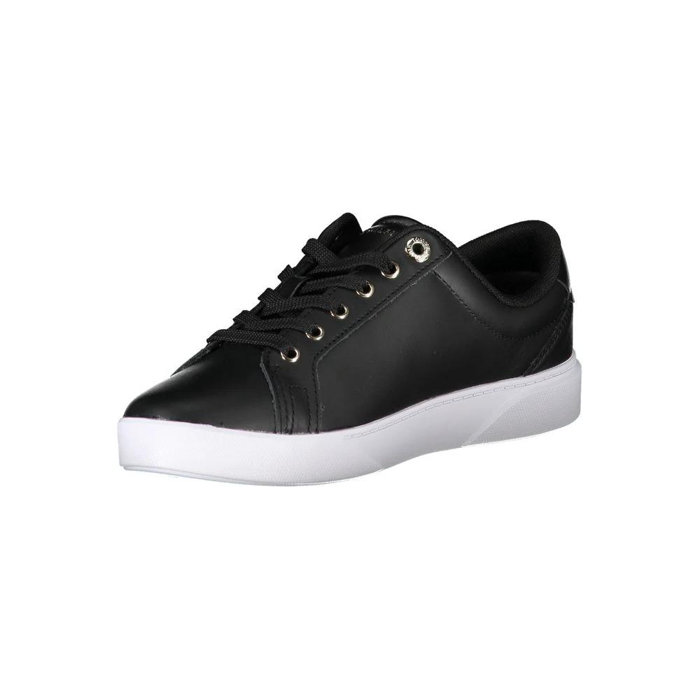 Baskets Tommy Hilfiger en cuir noir pour femme