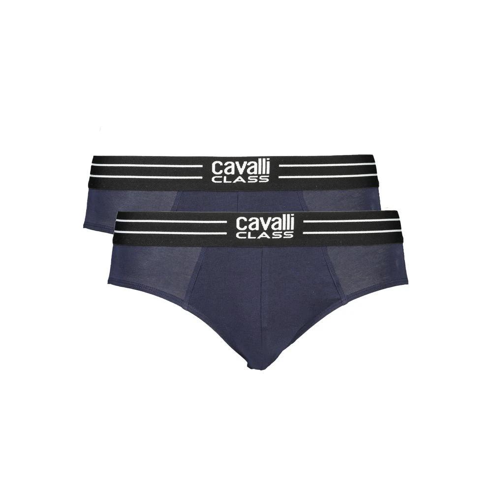 Slip pour homme Cavalli Class en coton bleu