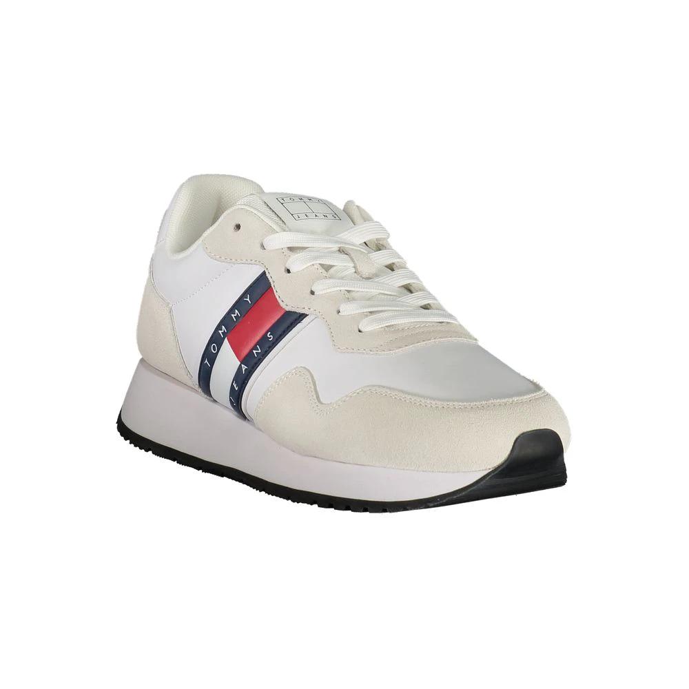 Tommy Hilfiger Bianco Leather Men Sneaker Tommy Hilfiger