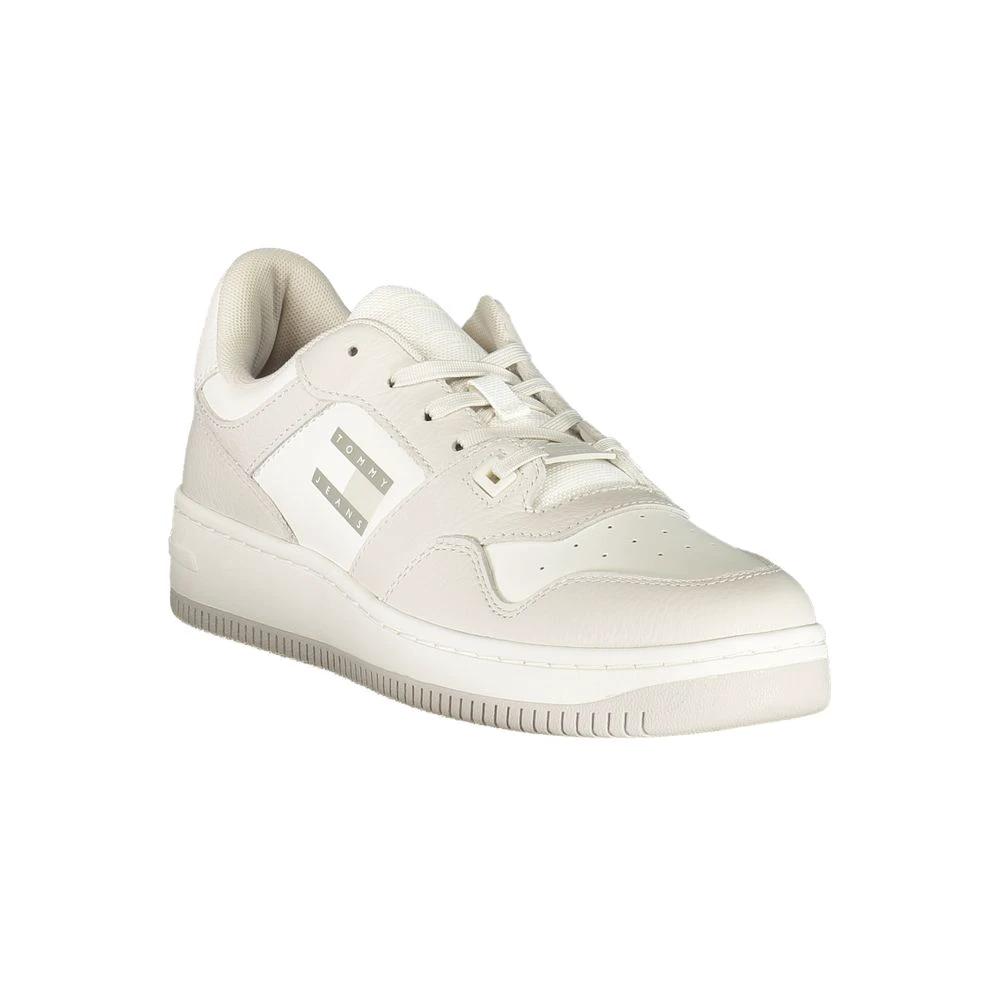 Baskets Tommy Hilfiger blanches en polyuréthane pour homme