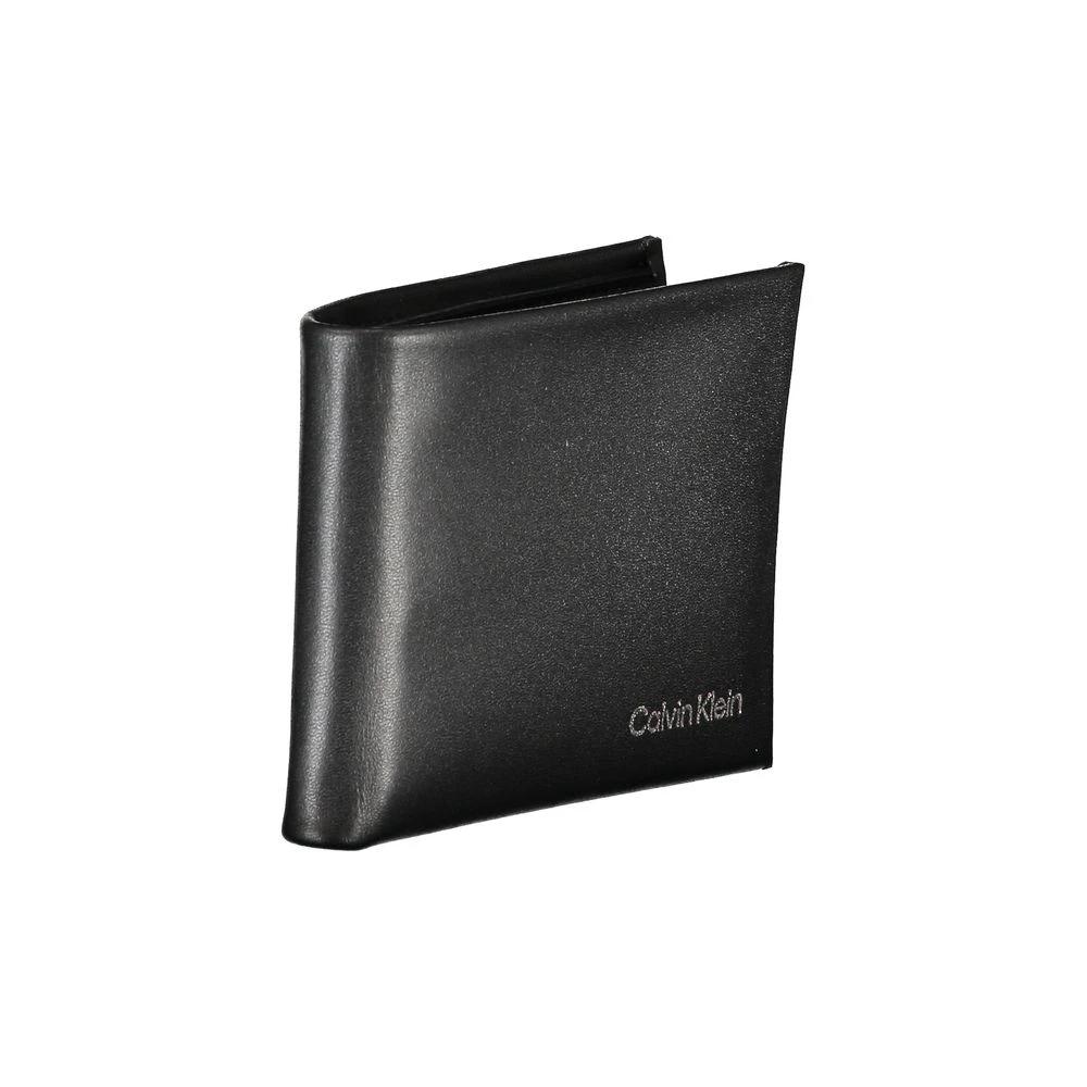 Calvin Klein Black Polyurethane Men Wallet