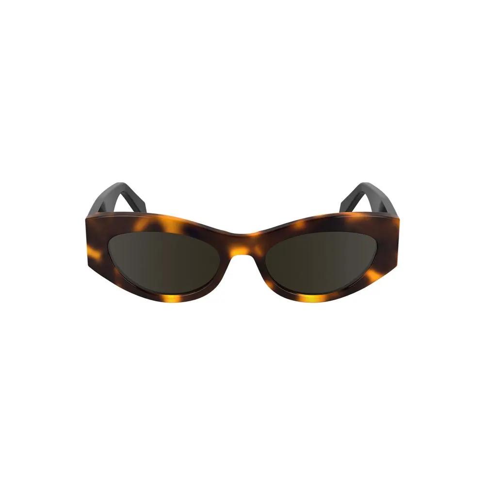 Calvin Klein Marrone Acetate Women Sunglasses