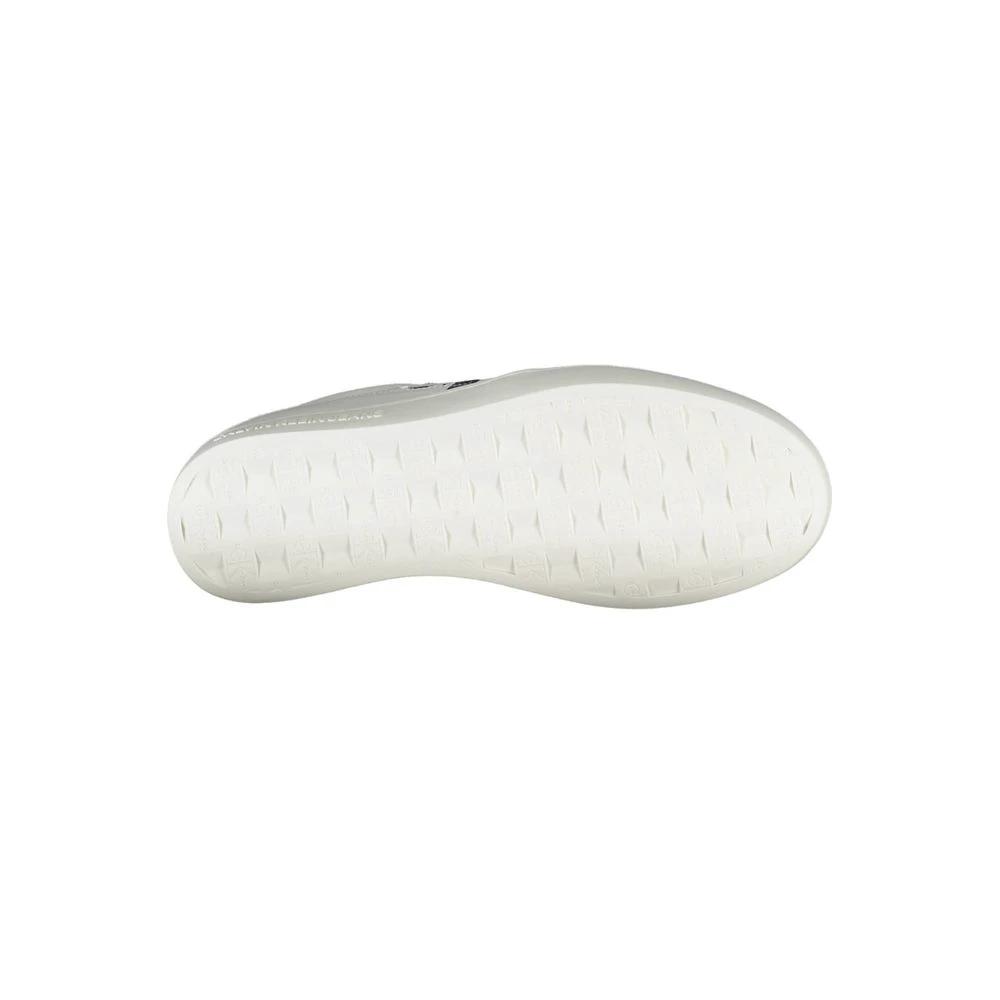 Baskets Calvin Klein en cuir blanc pour femme