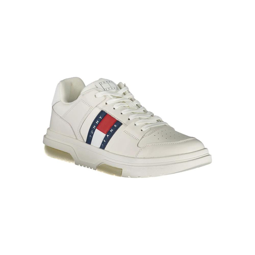 Tommy Hilfiger Bianco Poliuretano Men Sneaker Tommy Hilfiger
