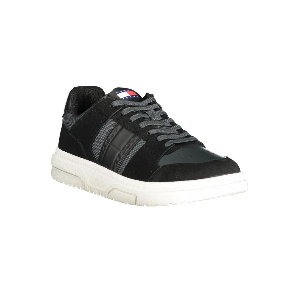 Baskets Tommy Hilfiger en cuir noir pour homme