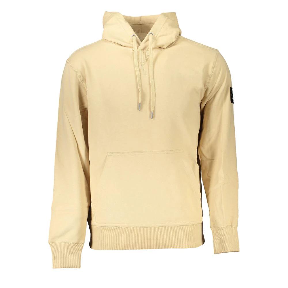 Sweat-shirt Calvin Klein beige en coton pour homme