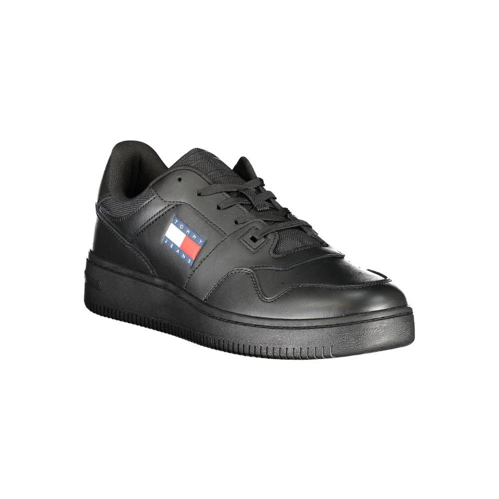 Baskets Tommy Hilfiger en cuir noir pour homme