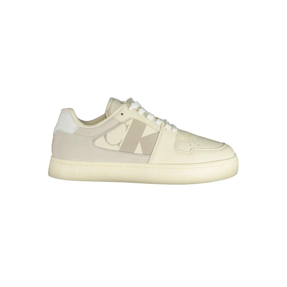 Calvin Klein Bianco Polyurethane Men Sneaker Calvin Klein