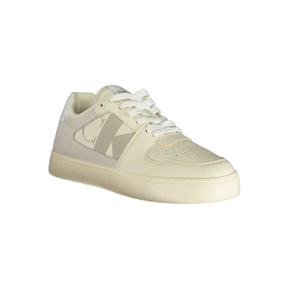 Calvin Klein Bianco Polyurethane Men Sneaker Calvin Klein