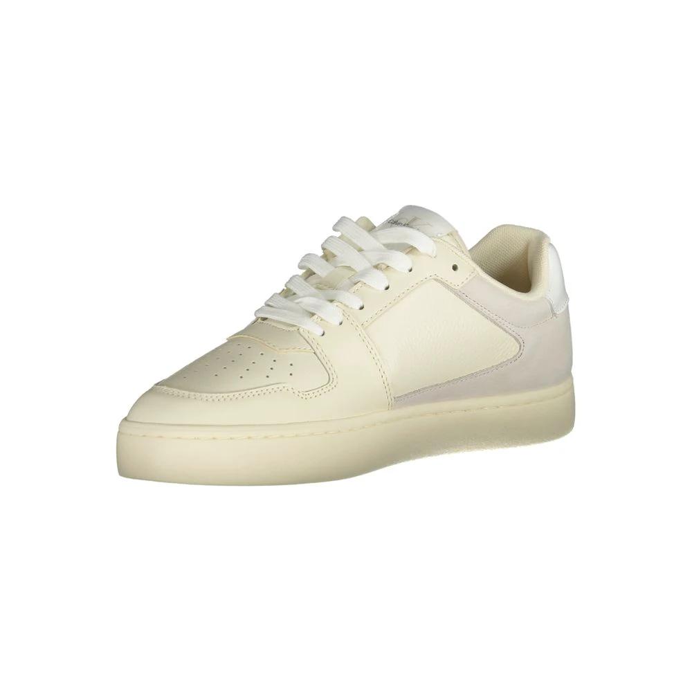 Calvin Klein Bianco Polyurethane Men Sneaker Calvin Klein